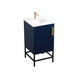 Eugene 19 X 18 X 33.5 inch Blue Vanity Sink Set