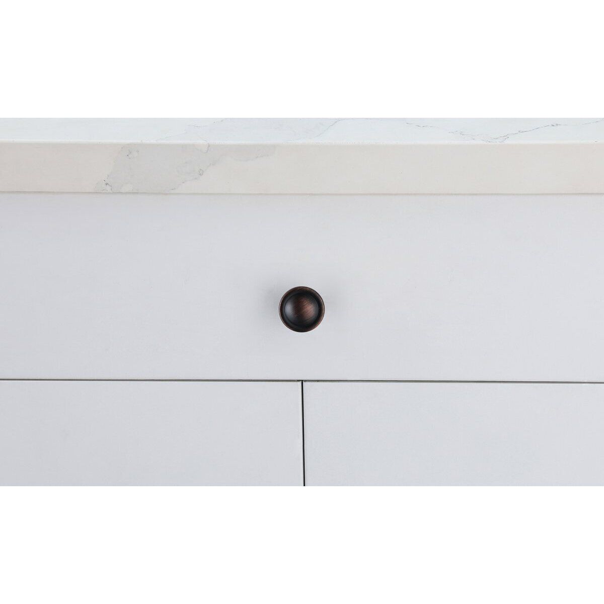 Garlande Oil-Rubbed Bronze Hardware Cabinet Knob, Set of 10