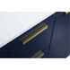Blake 60 X 22 X 34 inch Blue Vanity Sink Set