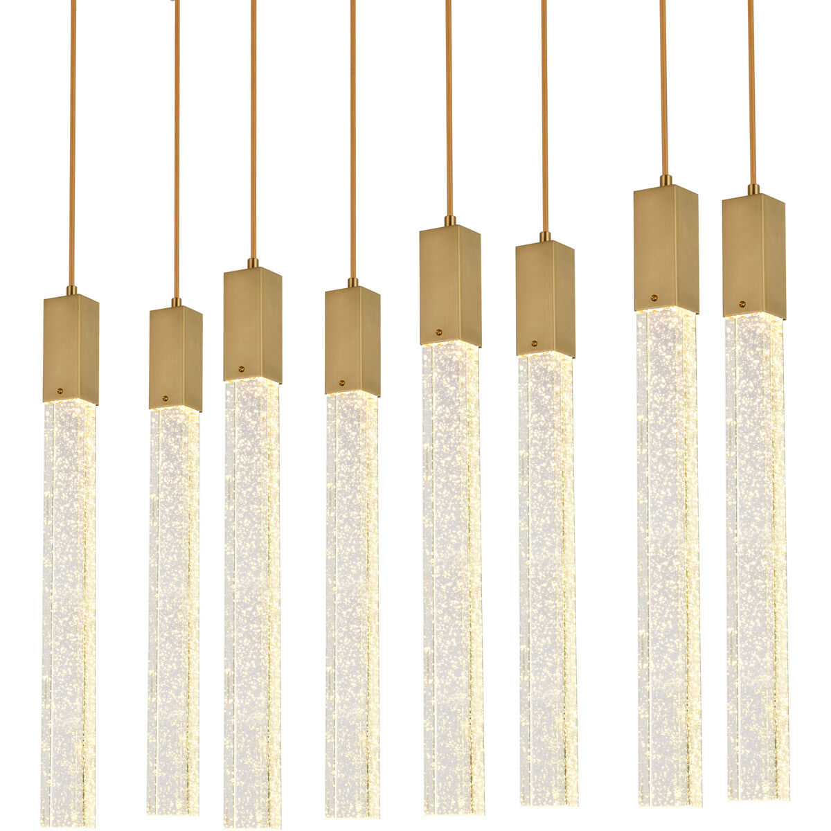 Weston 8 Light 36 inch Satin Gold Pendant Ceiling Light