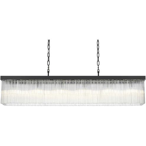 Harlow 6 Light 8 inch Black Chandelier Ceiling Light