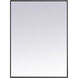 Monet 36 X 27 inch Black Wall Mirror