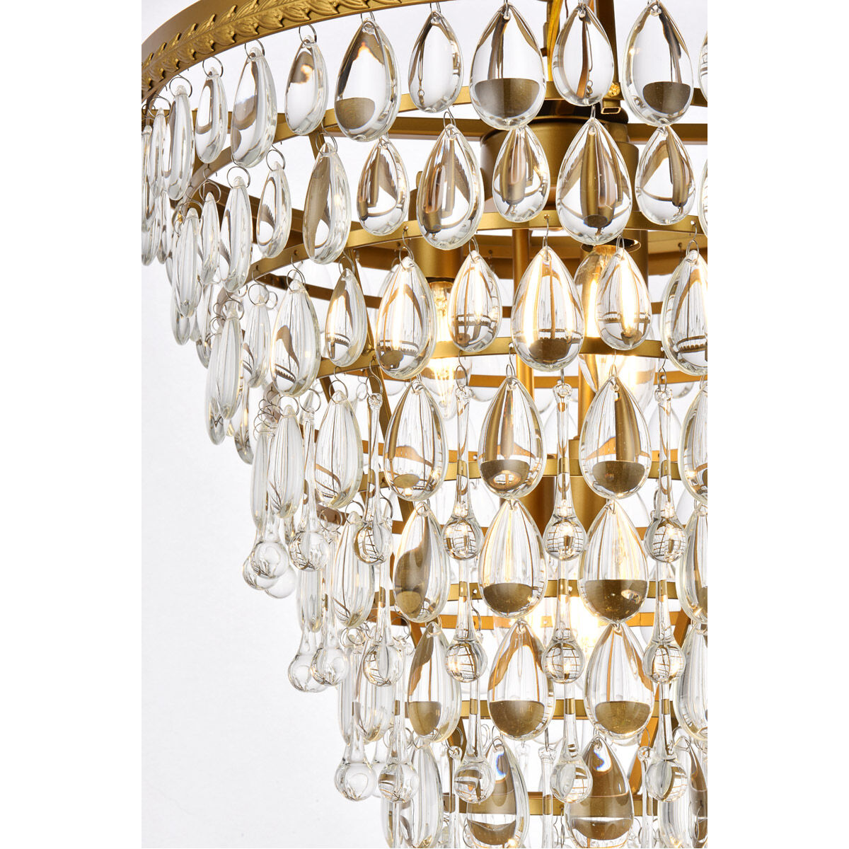 Nordic 5 Light 18 inch Brass Pendant Ceiling Light