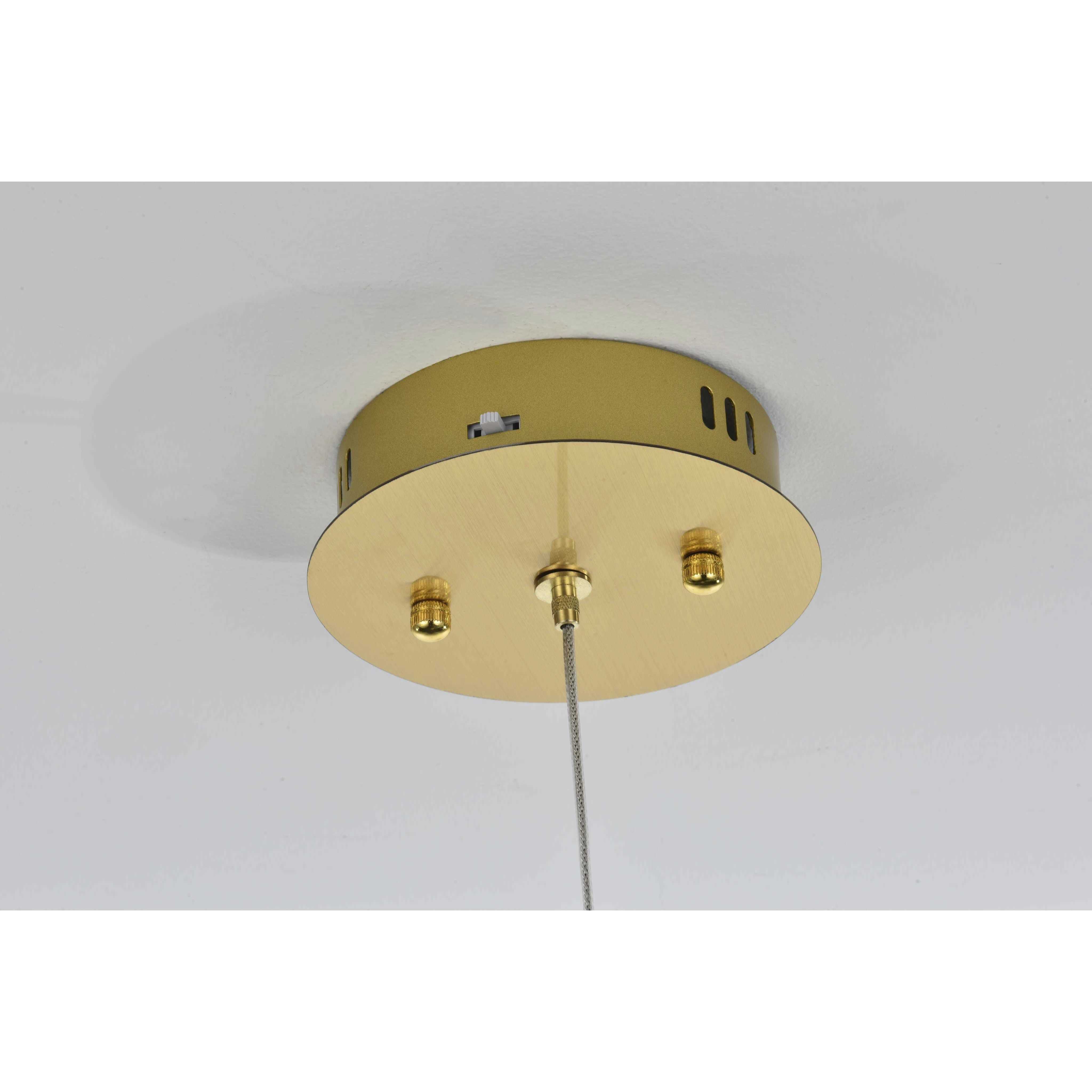 Aston 1 Light 6.5 inch Satin Gold Pendant Ceiling Light