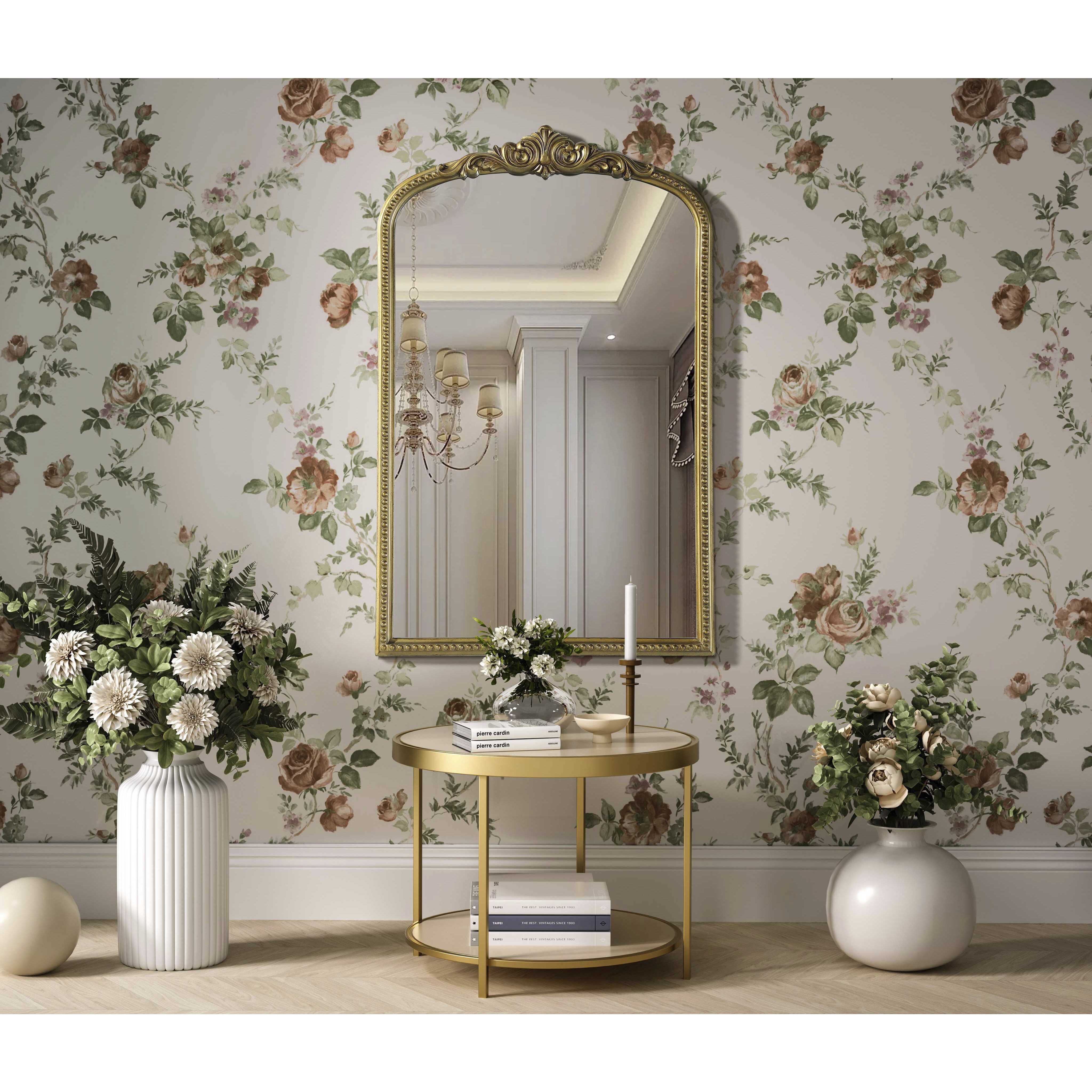 Naomi 42 X 27 inch Antique Brass Mirror