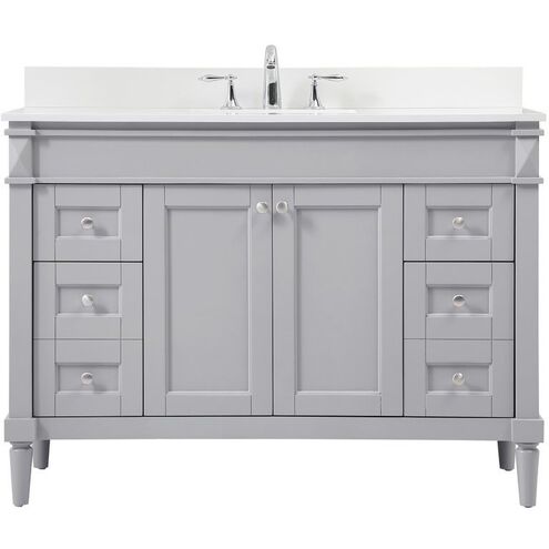 Bennett 48 X 21 X 35 inch Grey Vanity Sink Set