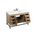 Eugene 48 X 22 X 34 inch Mango Wood Vanity Sink Set