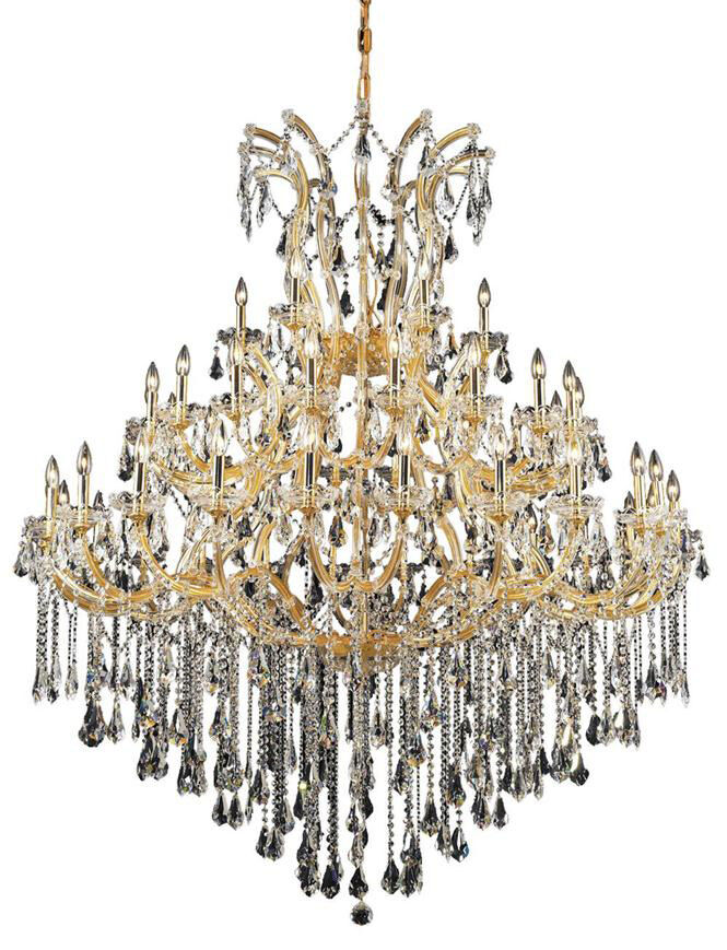 Maria Theresa 49 Light 60 inch Gold Foyer Ceiling Light in Clear
