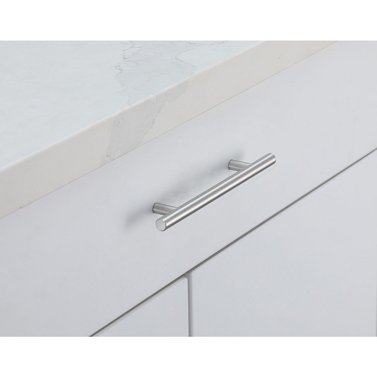 Quinn Brushed Nickel Hardware Drawer Pull, Set of 10