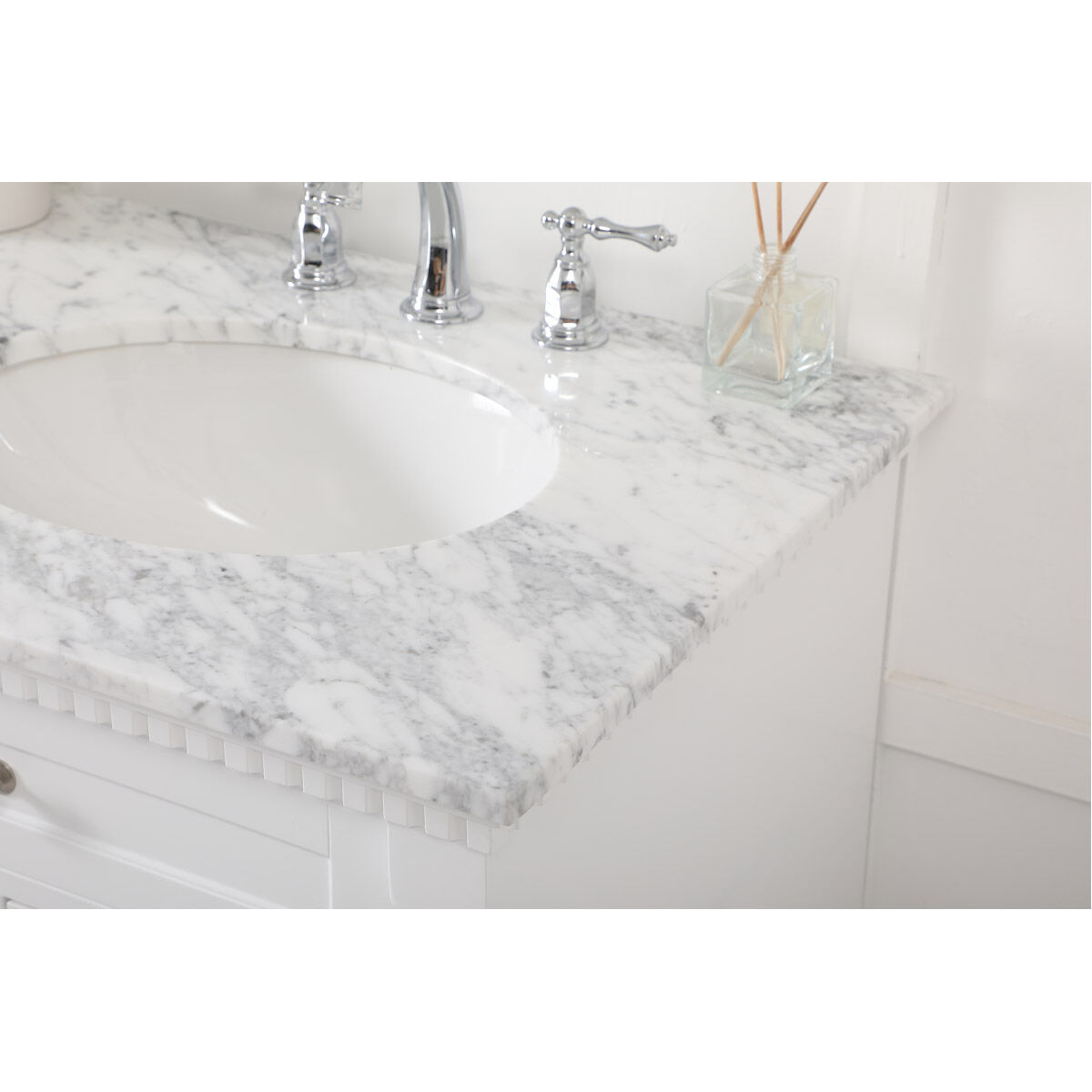 Clarence 60 X 22 X 35 inch White Vanity Sink Set