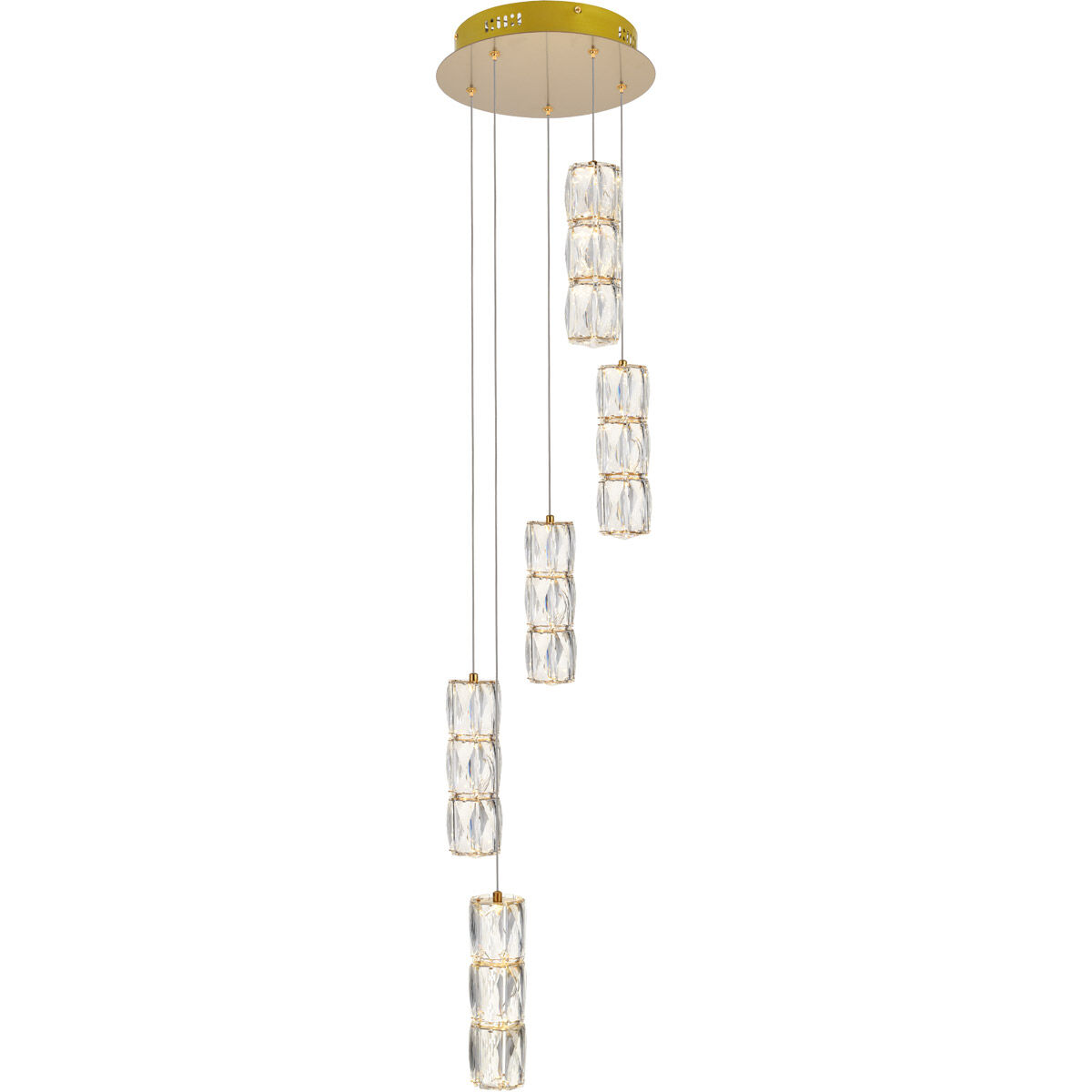 Polaris LED 12 inch Gold Pendant Ceiling Light