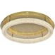 Bowen 1 Light 29.5 inch Satin Gold Flush Mount Ceiling Light