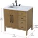 Blakely 36 X 34 inch Linen Oak Bathroom Vanity Cabinet