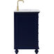 Otto 48 X 21 X 35 inch Blue Vanity Sink Set