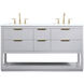 Larkin 60 X 22 X 34 inch Grey Vanity Sink Set