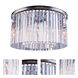 Sydney 8 Light 26 inch Polished Nickel Flush Mount Ceiling Light in Clear, Urban Classic