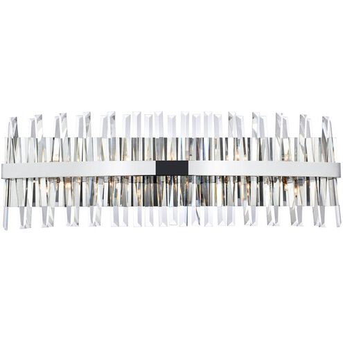 Serephina 10 Light 36 inch Chrome Bath Sconce Wall Light