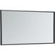 Monet 36 X 18 inch Black Wall Mirror