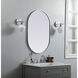 Asha 36 X 24 inch Silver Mirror in 24 x 36