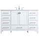 Irene 54 X 22 X 34 inch White Vanity Sink Set