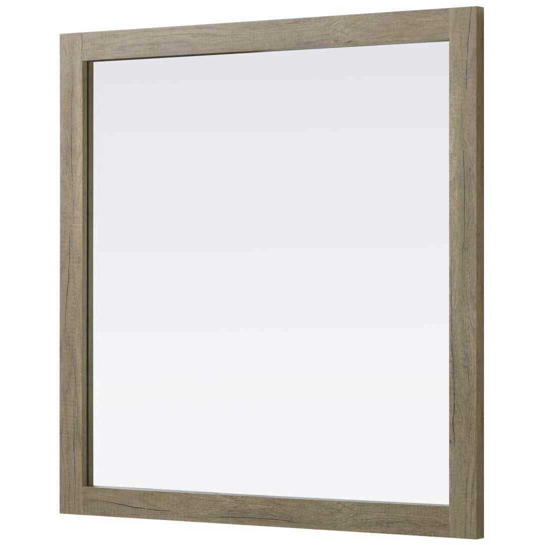 Norah 36 X 36 inch Natural Oak Mirror
