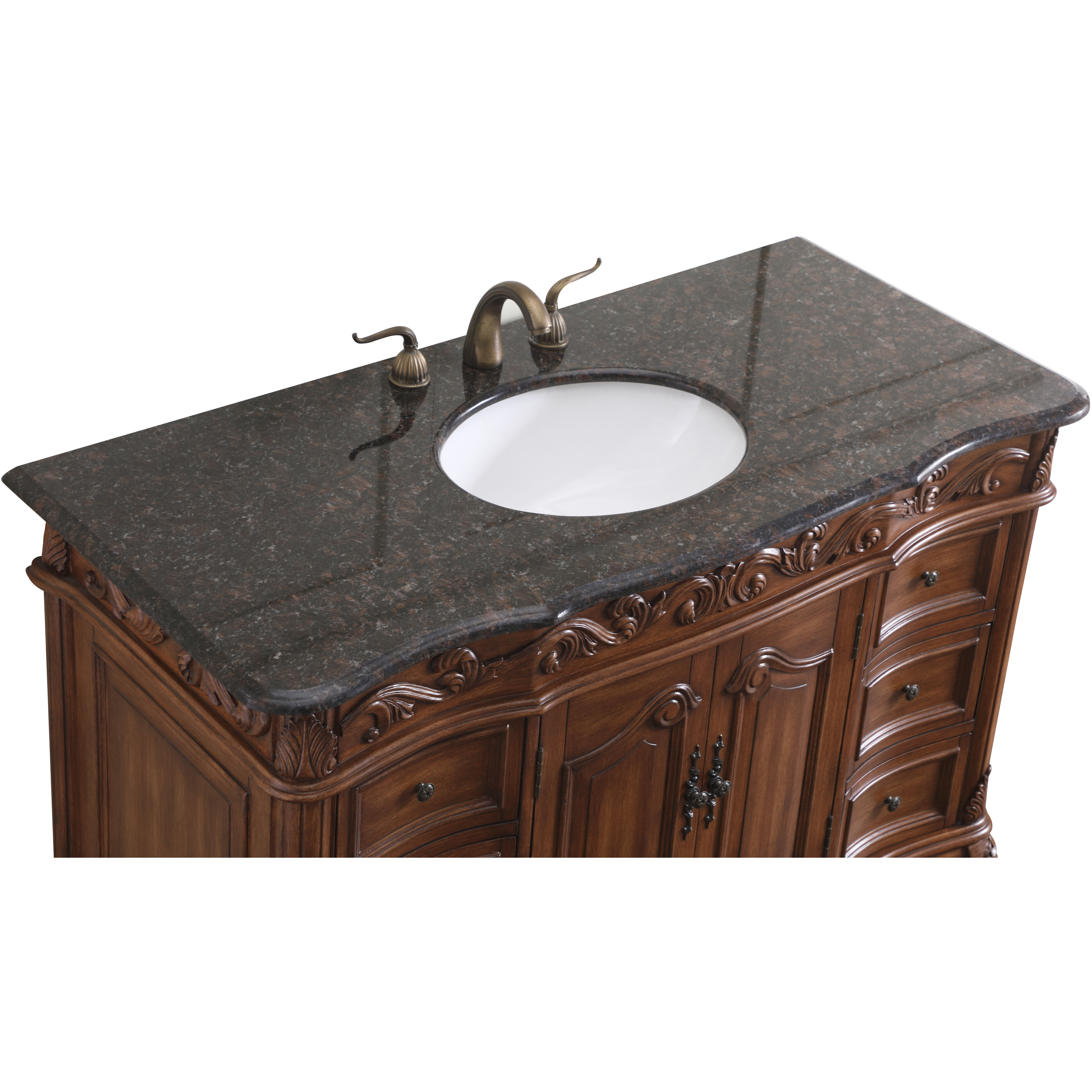 Oakland 48 X 22 X 36 inch Teak Vanity Sink Set