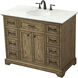 Americana 42 X 22 X 35 inch Driftwood Vanity Sink Set
