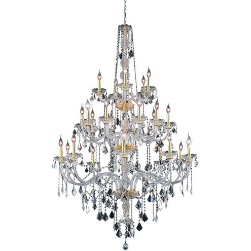 Verona 25 Light 43 inch Gold Foyer Ceiling Light in Clear, Royal Cut