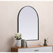 Ayra 42 X 33 inch Black Mirror in 33 x 42