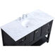 Metropolis 48 X 22 X 34 inch Black Vanity Sink Set