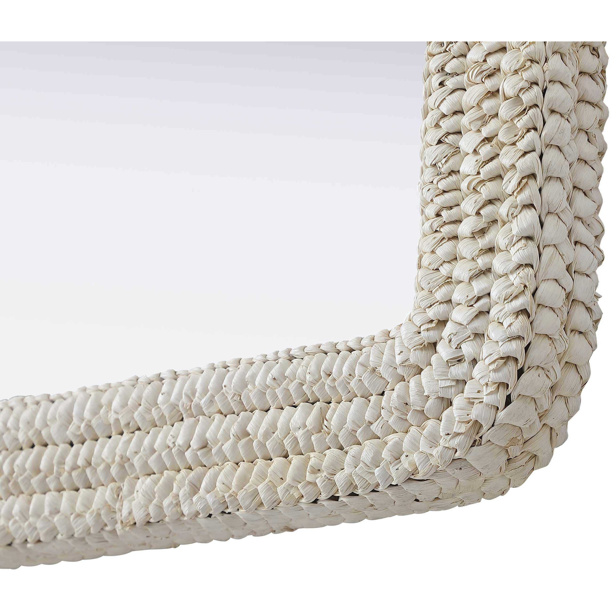 Marlowe 42 X 36 inch Linen White Mirror