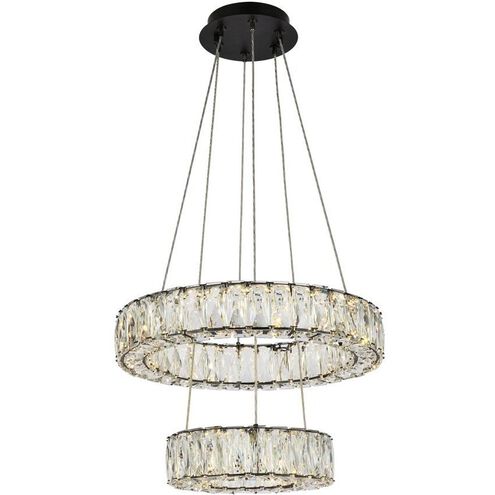 Monroe 2 Light 18 inch Black Pendant Ceiling Light