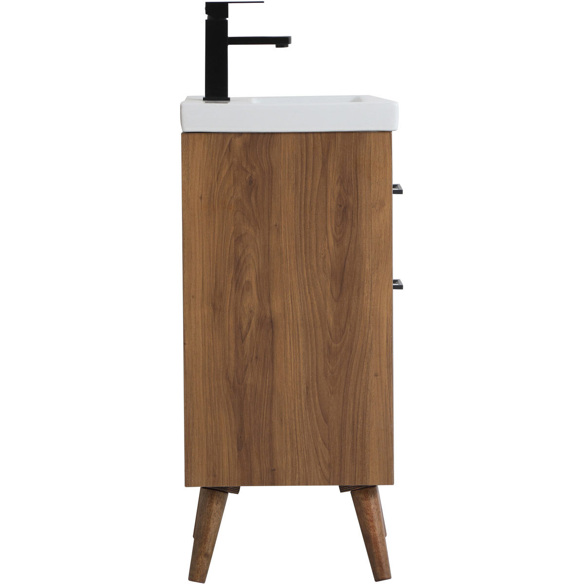 Boise 18 X 18 X 33 inch Matte White and Black Vanity Sink Set