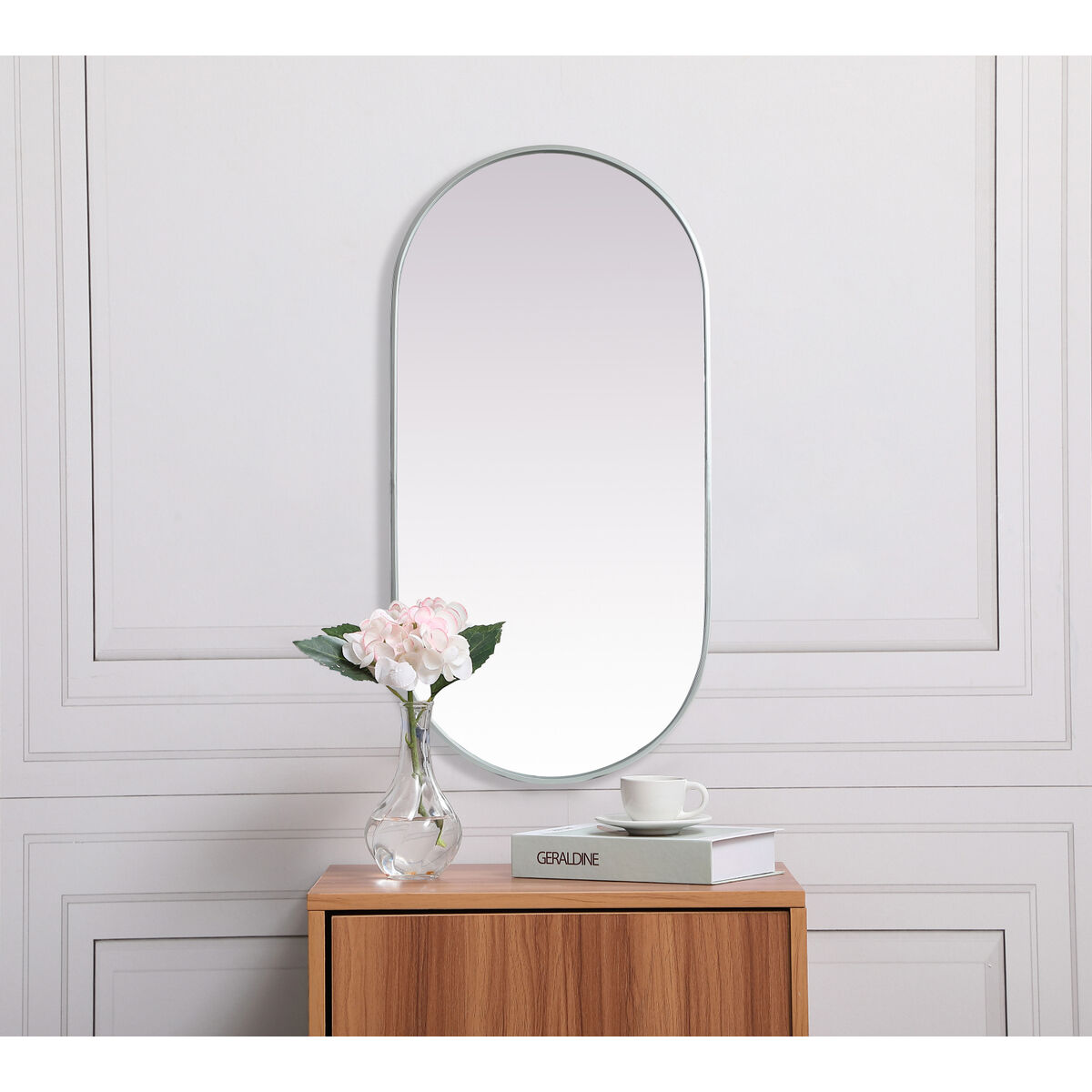 Asha 48 X 24 inch Silver Mirror in 24 x 48