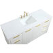 Blake 60 X 22 X 34 inch White Vanity Sink Set