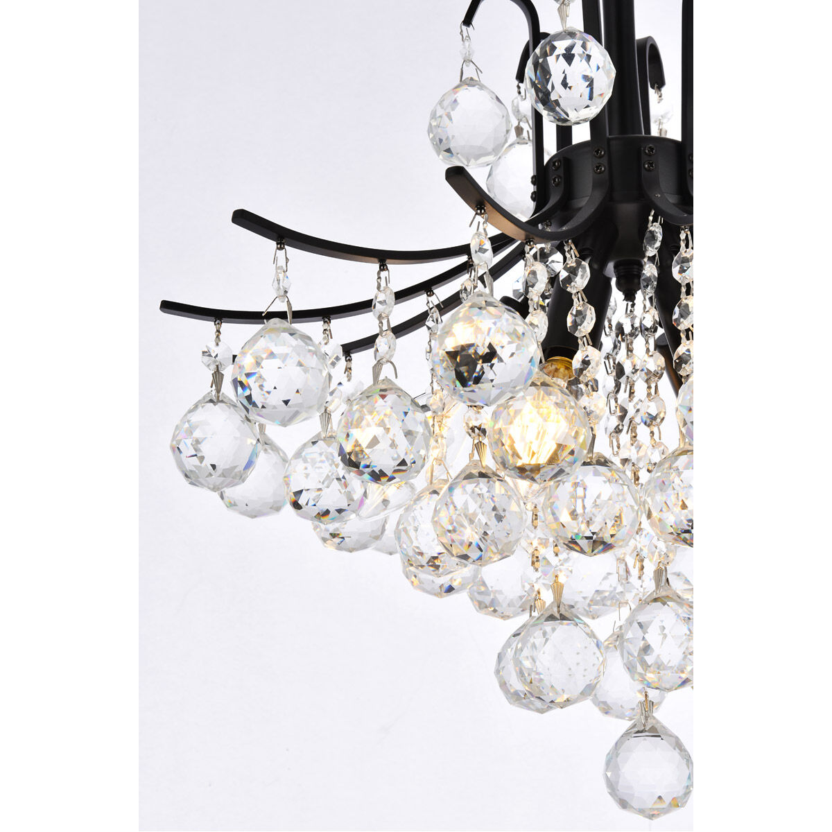 Toureg 6 Light 16 inch Black and Clear Pendant Ceiling Light