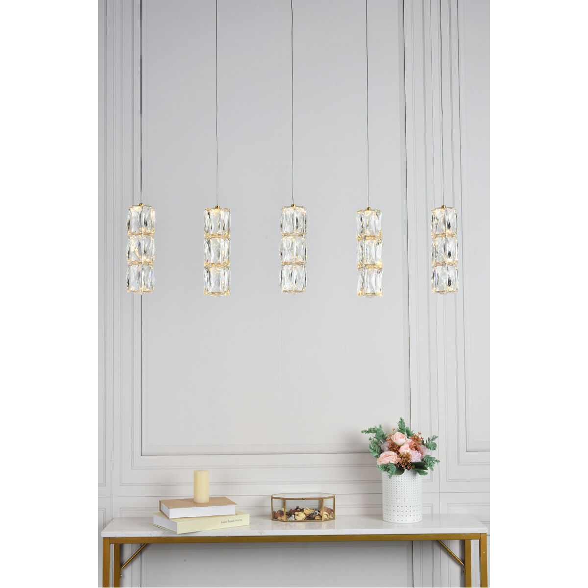 Polaris LED 36 inch Gold Pendant Ceiling Light