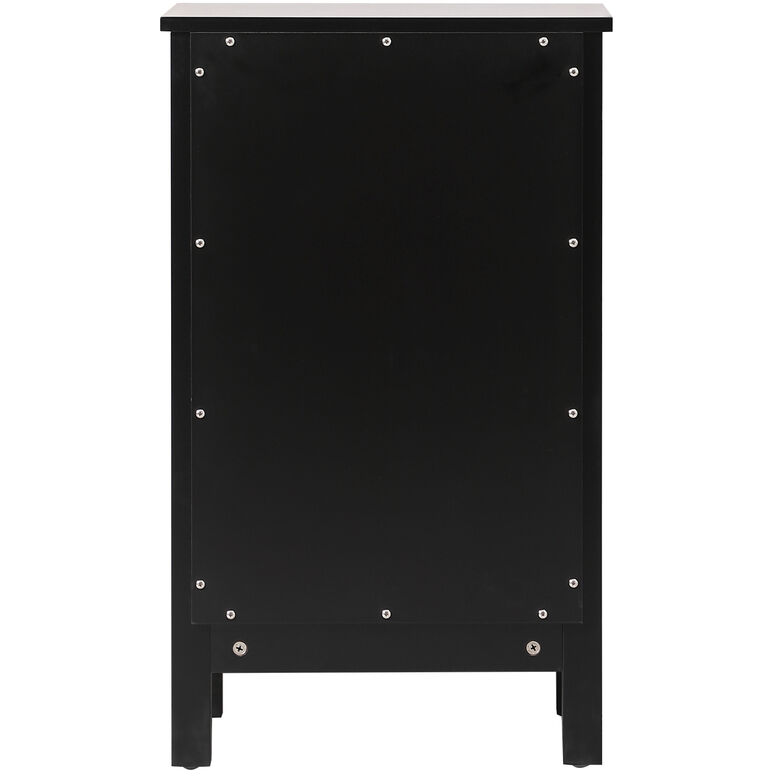 Adian Black Bathroom Storage Cabinet