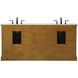 Americana 72 X 22 X 35 inch Driftwood Vanity Sink Set