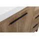 Wyatt 48 X 22 X 34 inch Natural Oak Vanity Sink Set