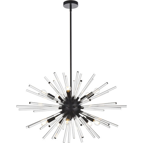 Sienna 10 Light 32 inch Black Pendant Ceiling Light