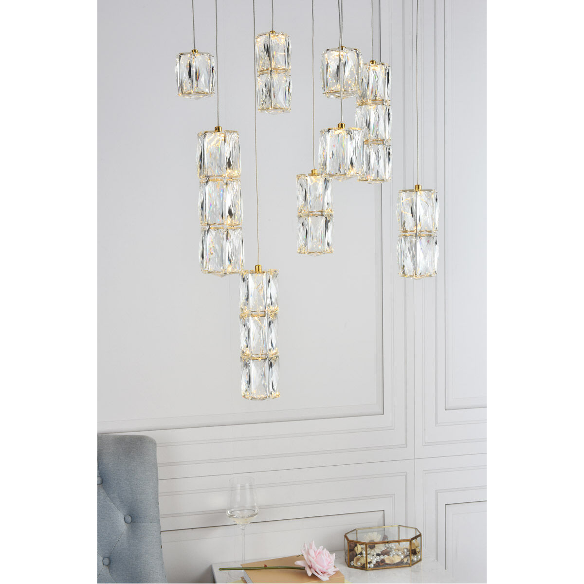 Polaris LED 20 inch Gold Pendant Ceiling Light