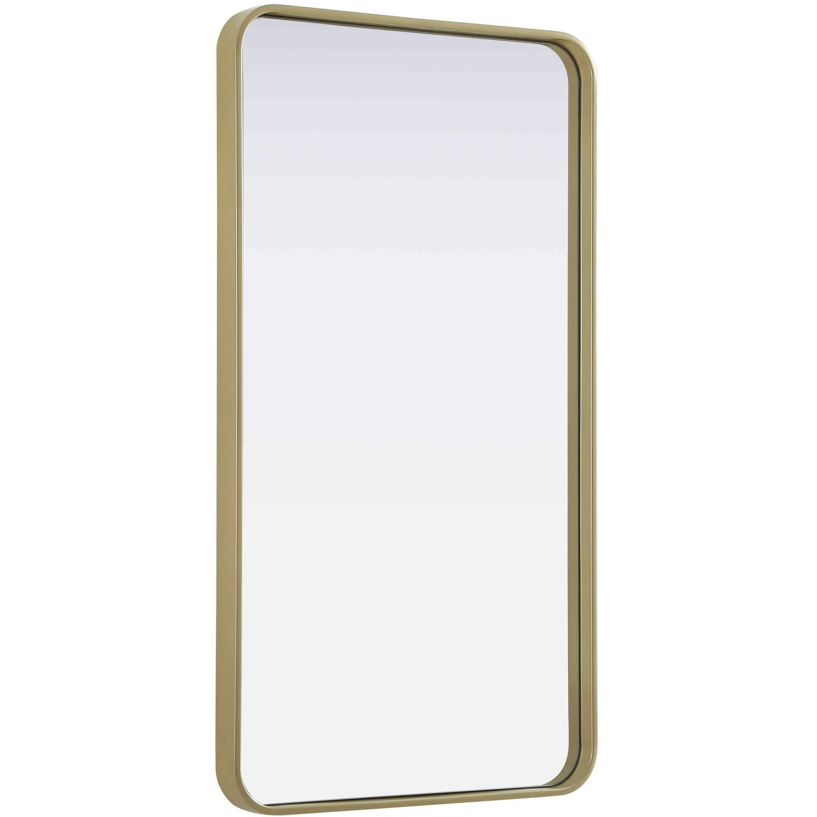 Remy 40 X 22 inch Brass Mirror