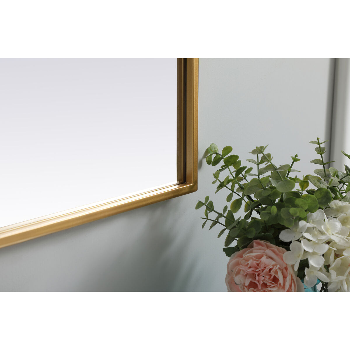 Ayra 36 X 36 inch Brass Mirror