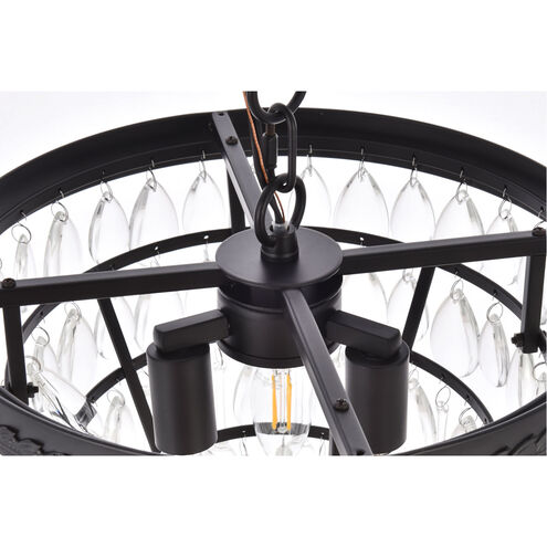 Nordic 3 Light 13 inch Black Pendant Ceiling Light