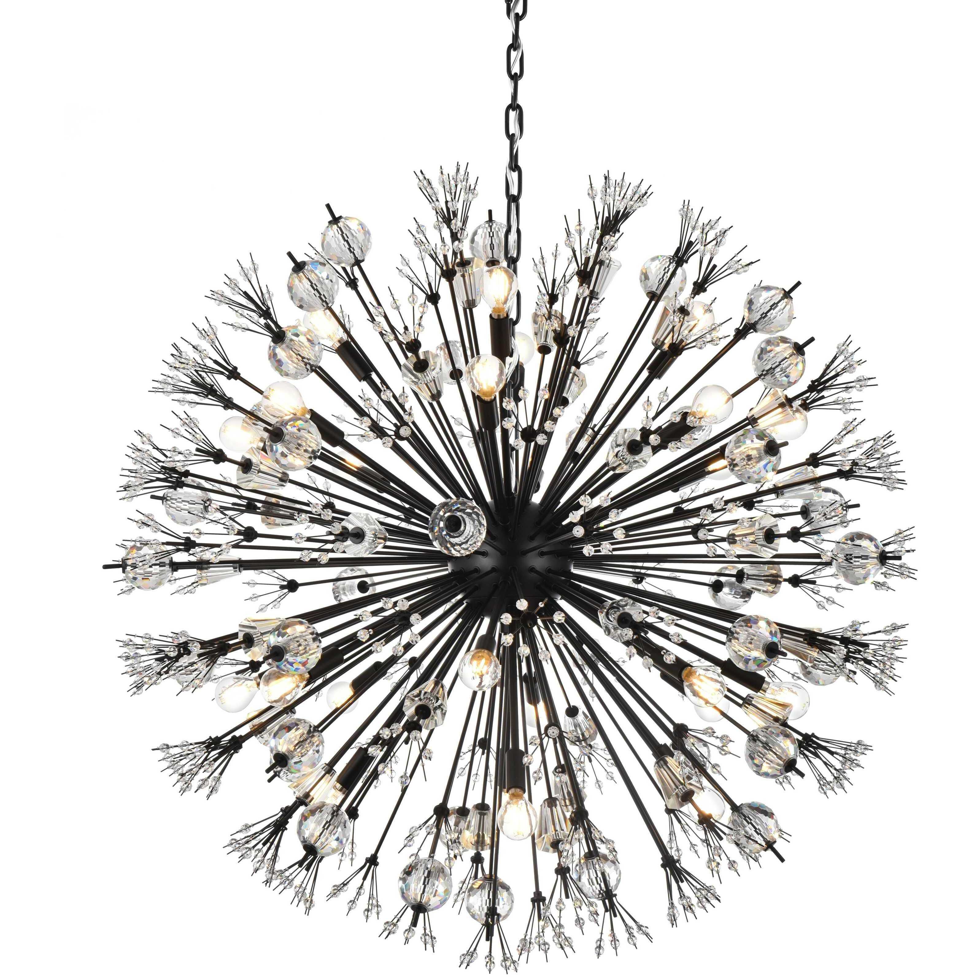 Vera 24 Light 38 inch Black Pendant Ceiling Light