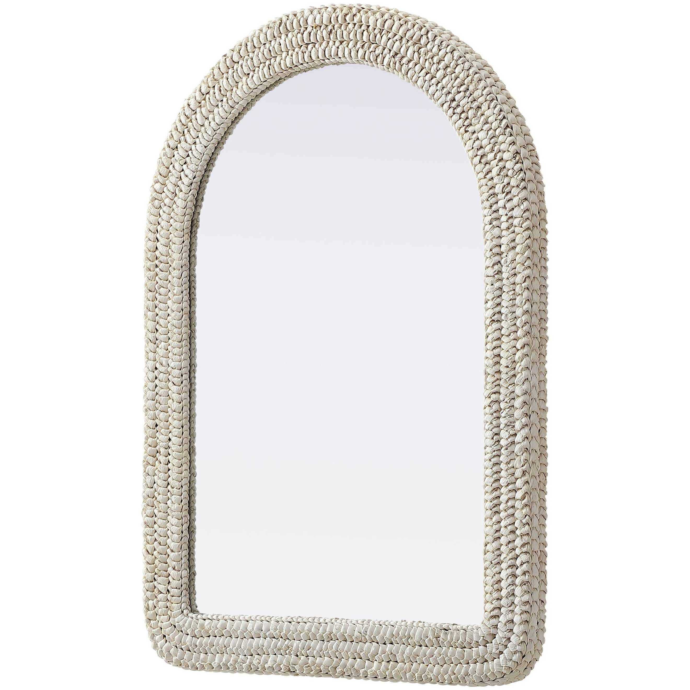 Marlowe 42 X 30 inch Linen White Mirror