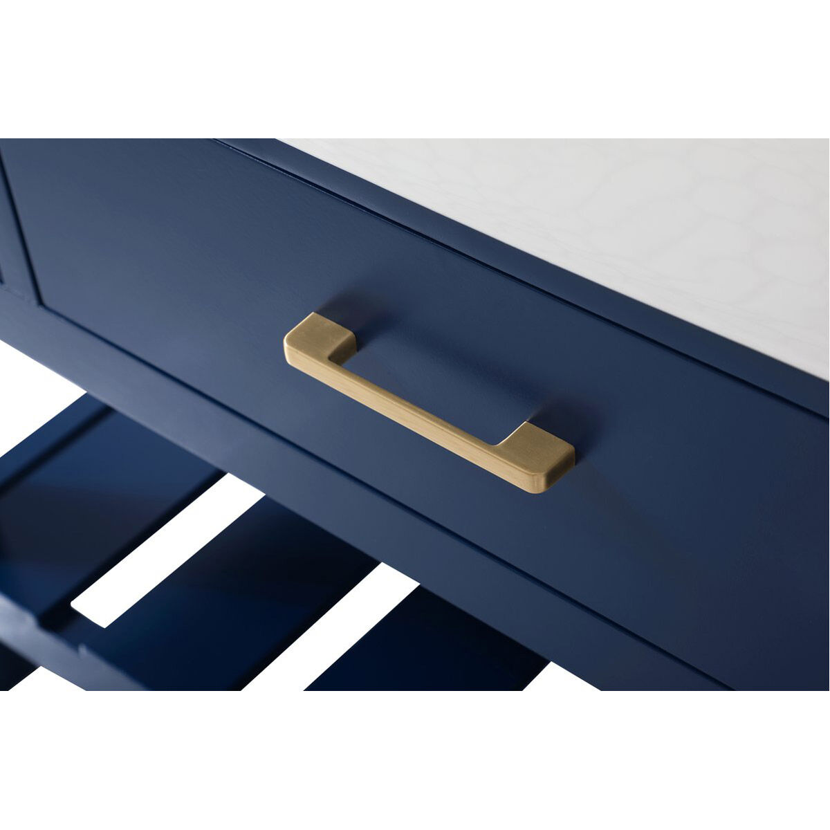 Clement 42 X 22 X 34 inch Blue Bathroom Vanity Cabinet