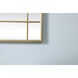 Viola 40 X 30 inch Brass Mirror