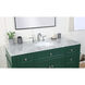 Park Avenue 48 X 22 X 35 inch Green Vanity Sink Set